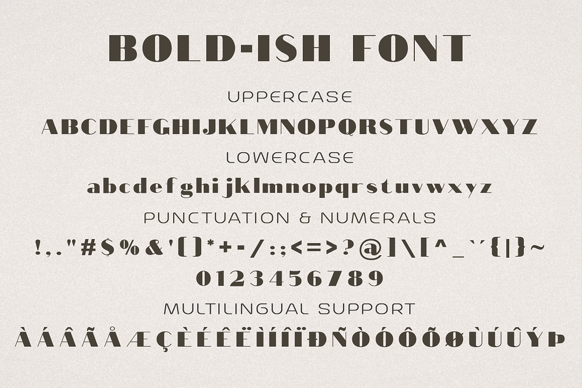 Bold-Ish Font - Display Typeface, a Sans Serif Font by GlitzyGrapix (Photo 9 of 9)