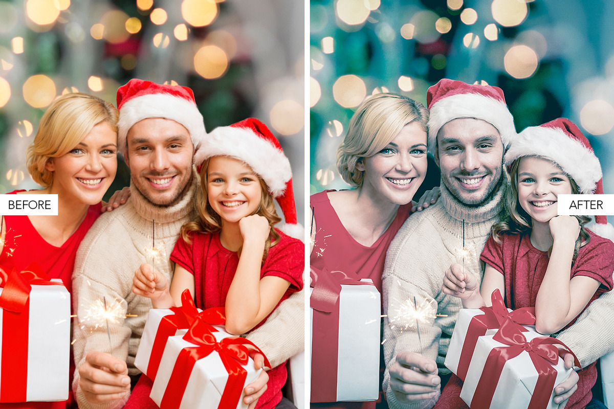 Christmas Lightroom Presets preview 2