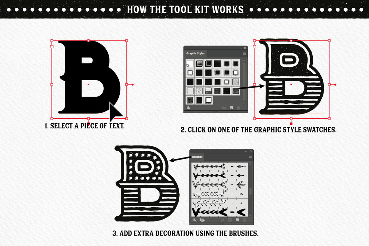Fineliner Type Decorator's Tool Kit