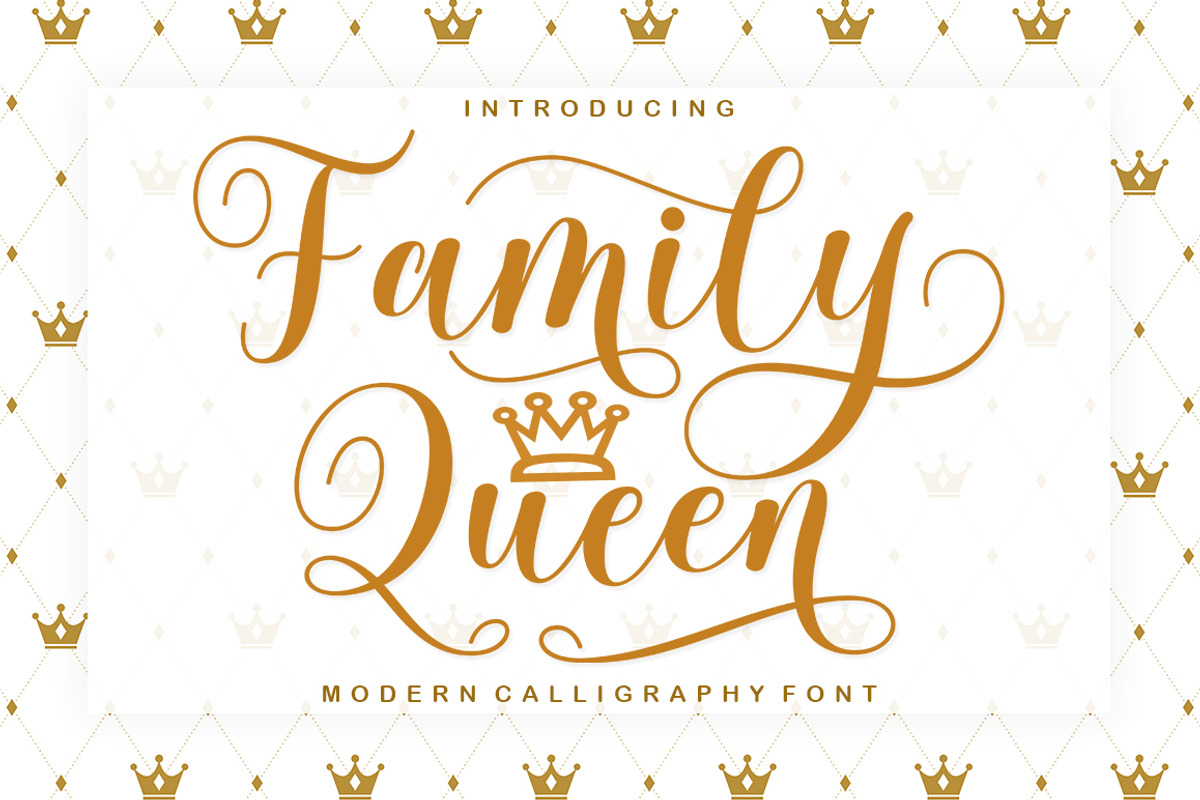 Family Queen, a Script Font by Rotterlab Studio (Photo 1 of 10)