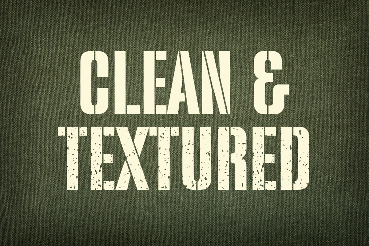 Warband – Stencil Font, a Sans Serif Font by Sronstudio (Photo 11 of 12)