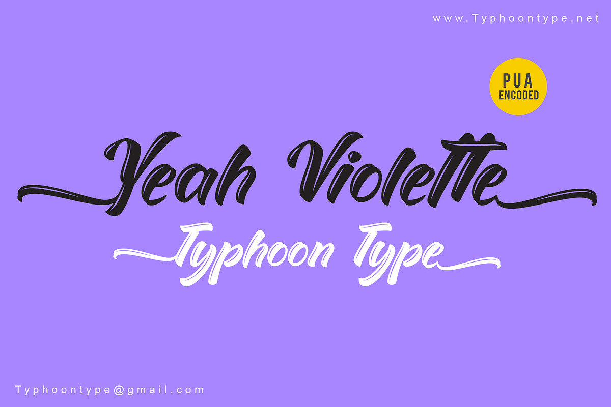 Yeah Violette font