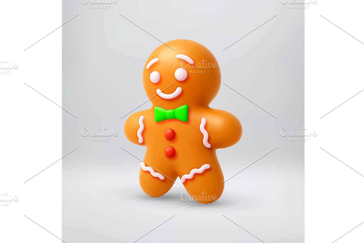 3D Cute ginger man character for, an Object Illustration by Abscent