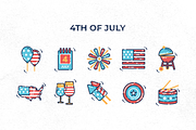 120 Holiday Icons, an Outline Icon by Flat Icons (Thumbnail 2 of 13)