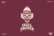 Skull Smoker Logo Template, a Branding & Logo Template by Kreasi Malam (Thumbnail 4 of 11)