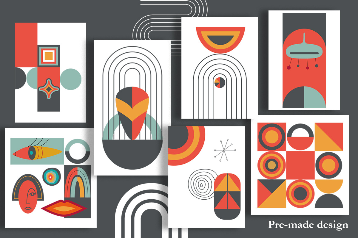 MidCentury Retro Geometry Abstract, an Object Graphic by Sofico (Photo 4 of 14)