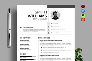 Modern Resume Template, a Resume Template by NorthPeak