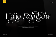 Helio Rainbow - Elegant Serif Font, a Serif Font by Wacaksara Co. (Thumbnail 1 of 9)