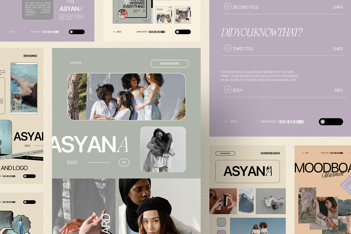 Asyana - Brand Sheet Template, a Branding & Logo Template by Creavora (Photo 6 of 9)