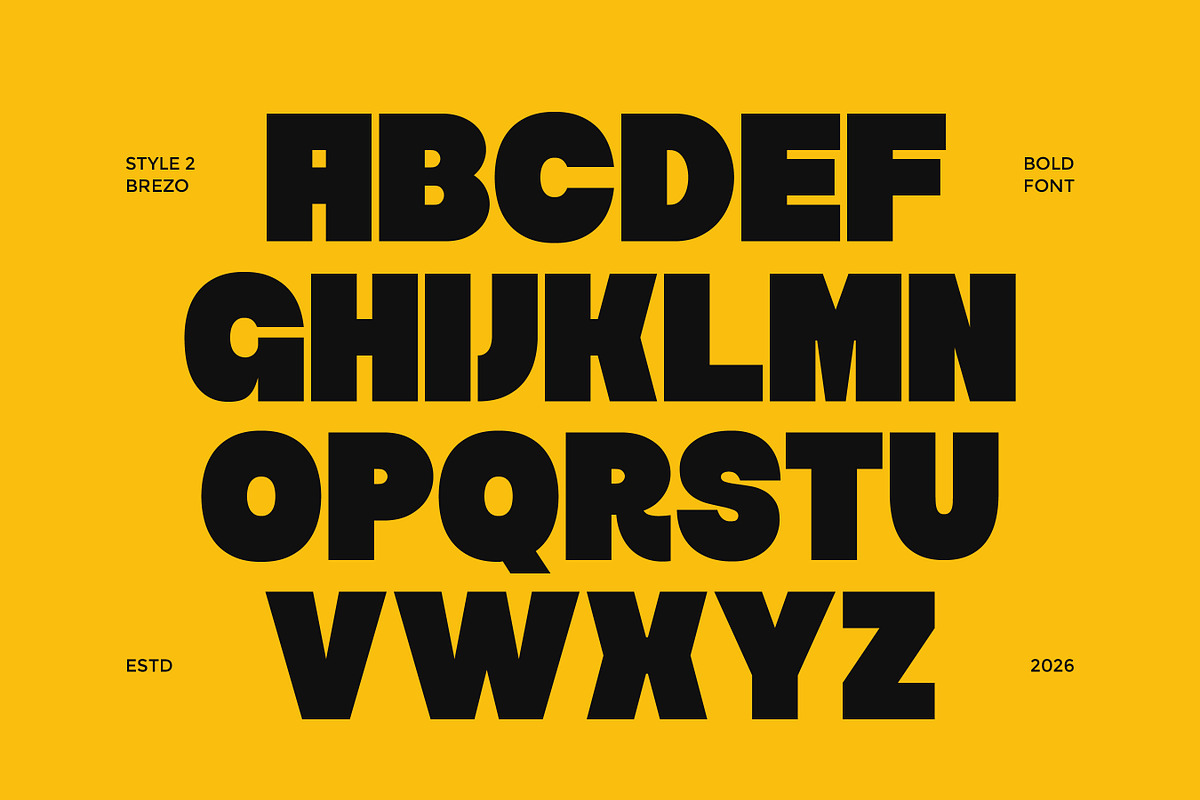 Brezo - Bold Sans Serif Font, a Sans Serif Font by Flawless And Co (Photo 7 of 10)