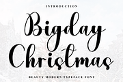 Bigday Christmas, a Handwritten Font by InermediaSTUDIO (Thumbnail 1 of 8)