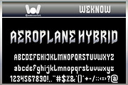 Aeroplane font, a Font by weknow (Thumbnail 1 of 9)