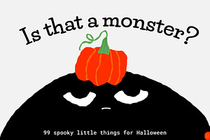 Is that a monster?, a Seasonal Illustration by Elena Choo