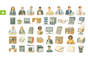 Office Workers and Workplace Items, an Object Graphic by RT Studio (Thumbnail 1 of 4)