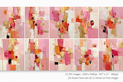 Coral and Gold Abstracts, a Decorative Illustration by rileyBgraphics (Thumbnail 2 of 7)
