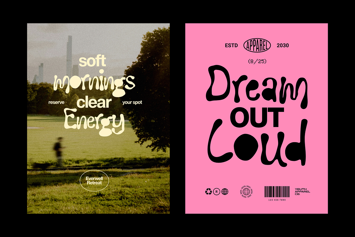 Zeloura - Liquid Wavy Font, a Handwritten Font by Imoodev (Photo 3 of 8)