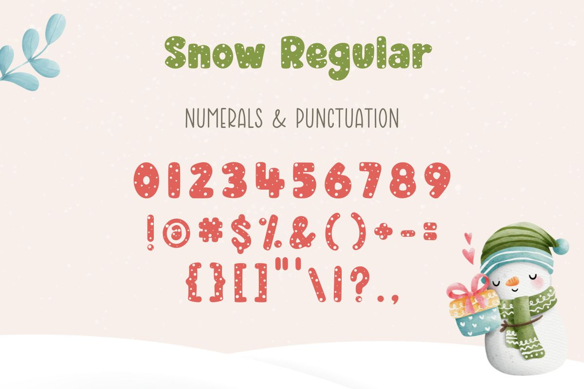 Snow | Cute Font Duo, a Symbol Font by AnningArts (Photo 9 of 9)
