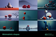 Minimalistic shapes. 63 images, a Decorative Illustration by Handmadefont (Thumbnail 2 of 13)