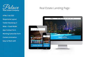 Palace Real Estate Landing Page