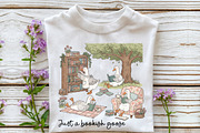 Just a Bookish Goose Reading PNG, an Education Illustration by Rose Art (Thumbnail 2 of 4)
