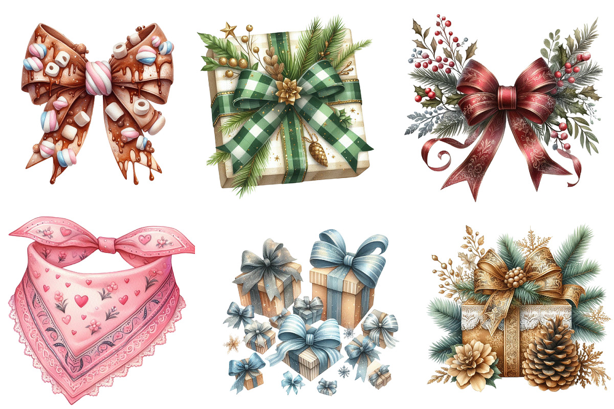 Christmas Libbey Wrap Png, Christmas, an Illustration by DreamArtGraphic (Photo 6 of 6)