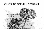 Fleur 1 Brushes for PS/PRO, a Brush Add-On by Polka Dot Pixels (Thumbnail 2 of 3)