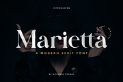 Marietta - Business Font, a Serif Font by RockboyStd (Thumbnail 1 of 12)