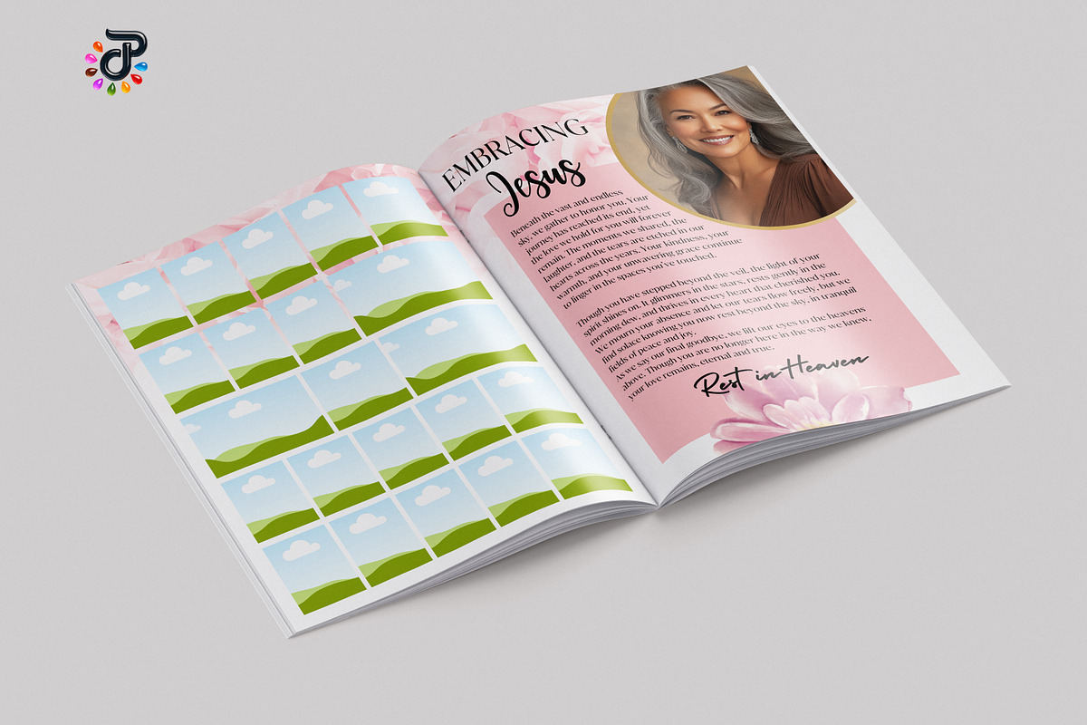 Elegant Canva Obituary Template, a Brochure Template by Protech Design ENT (Photo 7 of 8)