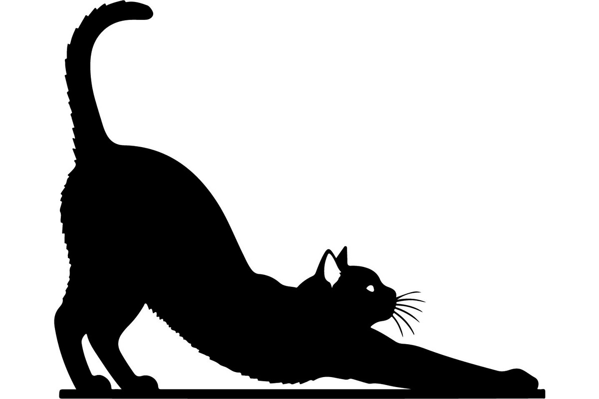 Cute Cat Silhouette Mega Vector Bund, an Animal Illustration by Designer_Momina (Photo 7 of 34)