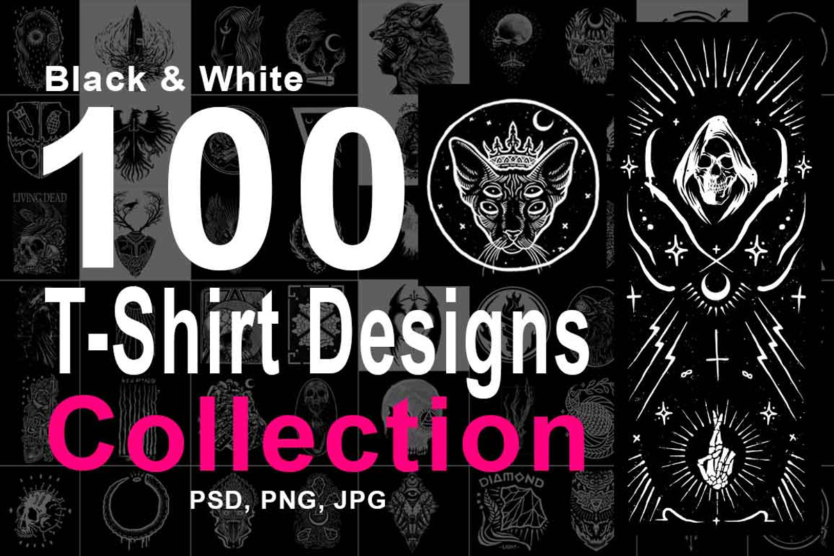 100 T-Shirt Designs Super Collection, an Animal Illustration by Design by sebrodbrick (Photo 1 of 35)