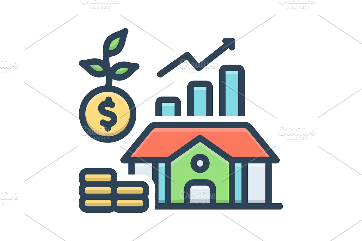 Investment finance color icon, a Duotone Icon by Creative priyanka