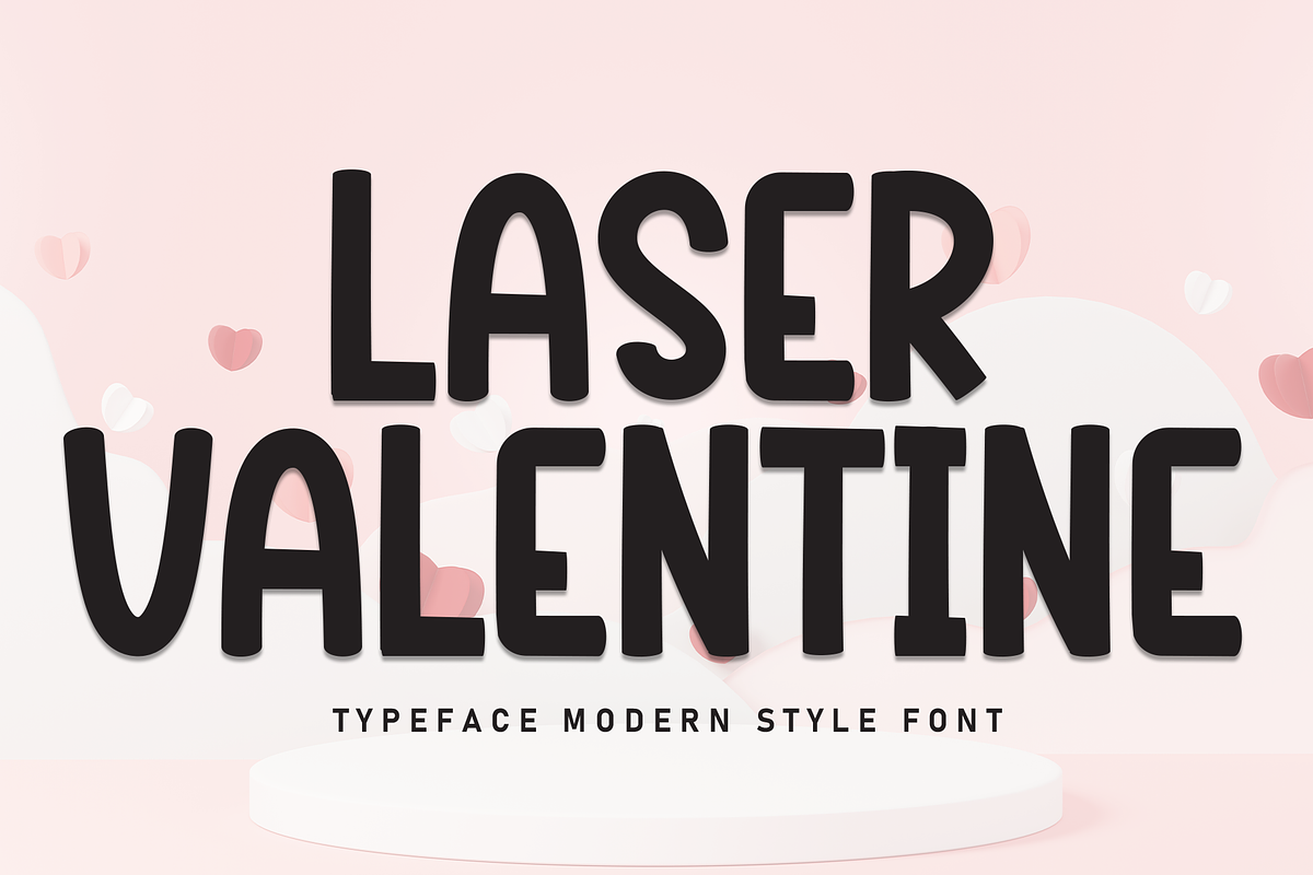 Laser Valentine | Script Font, a Script Font by Scratchones (Photo 1 of 8)