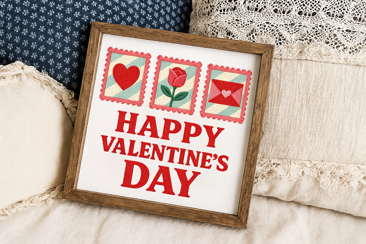 Faux Crochet Happy Valentine's Day, an Illustration by Libby Wishes (Photo 3 of 6)