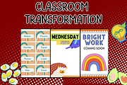Boho Classroom Decor Bundle, a Templates & Theme by Premium Digital Templates (Thumbnail 1 of 3)