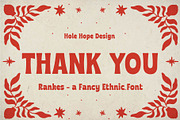 Rankes – Fancy Ethnic Font, a Sans Serif Font by Hole Hope Design (Thumbnail 8 of 8)
