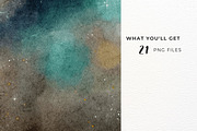 Night Sky Watercolor Background, a Texture Illustration by ArtbyHien (Thumbnail 2 of 10)