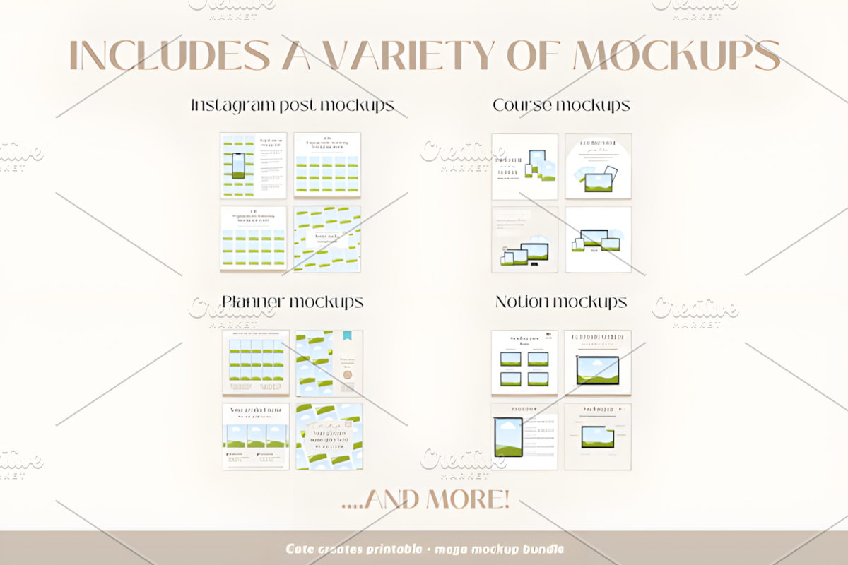 Canva Mockup Bundle Template, a Social Media Template by Ink Gallery (Photo 3 of 4)