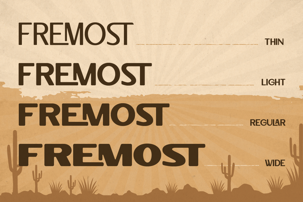 Fremost - Sans Serif Typeface, a Sans Serif Font by Burntilldead (Photo 6 of 12)