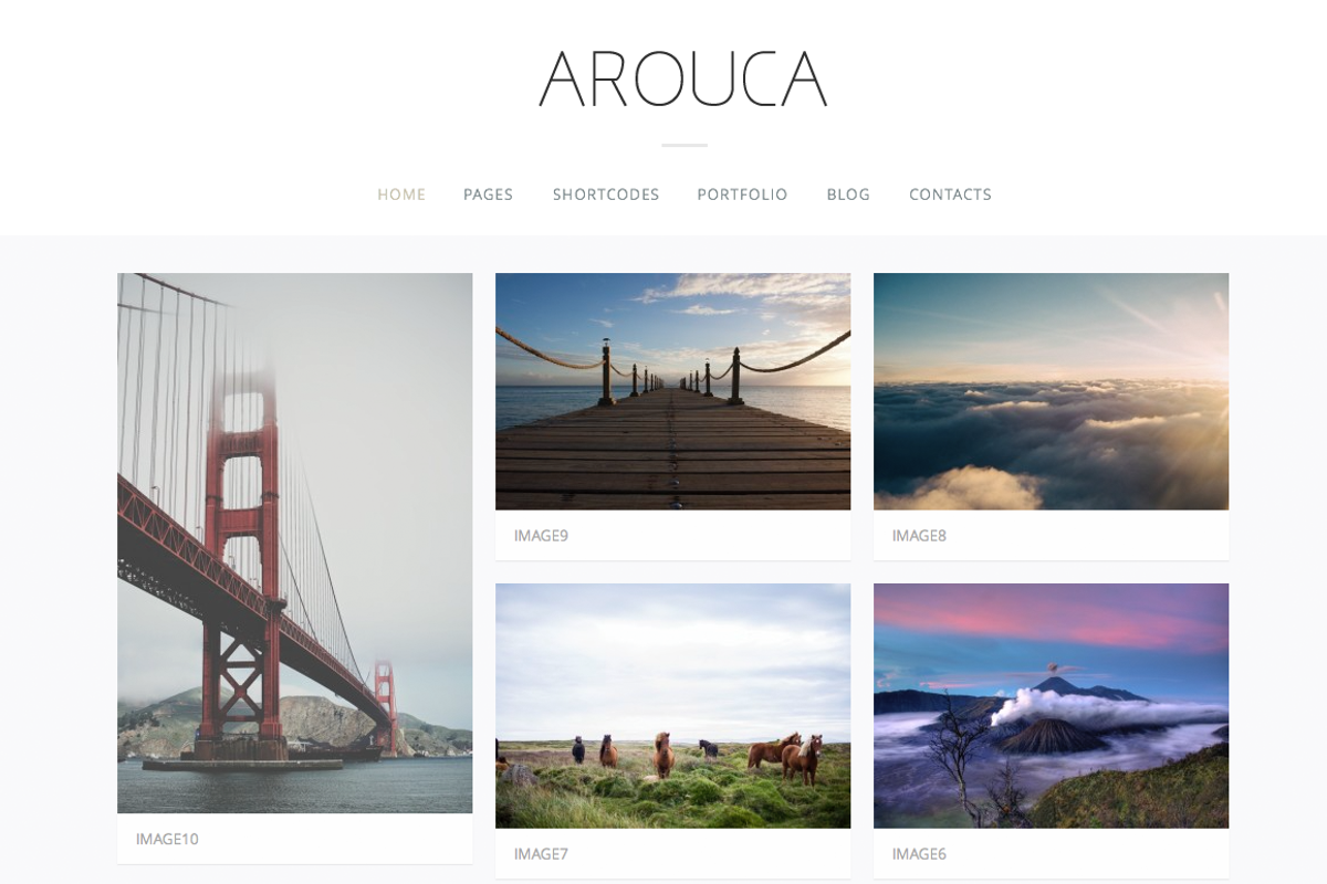Arouca - Photography / Portfolio, a WordPress Template by uvathemes (Photo 1 of 3)