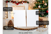 Christmas Invitation Mockup, a Mockup by MockupWizard (Thumbnail 2 of 5)