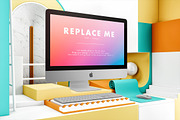 iMac Creative Mockups Set, a Mac Mockup by As Good As Possible (Thumbnail 4 of 16)