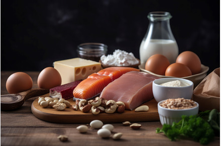 Selection protein kitchen table, a Food & Drink Photo by Ylivdesign