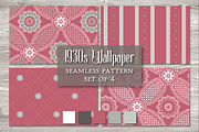 Vintage Seamless Pattern RED, a Pattern Graphic by Barbara's iCandy (Thumbnail 1 of 6)