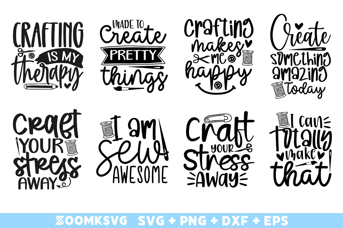 Crafting SVG Bundle 40 Designs, an Illustration by ZoomkSVG (Photo 4 of 7)
