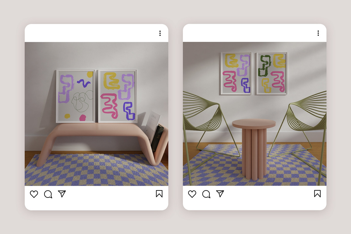 Poster frame Mockup AURELIE, a Print Template by Bonumo (Photo 6 of 14)
