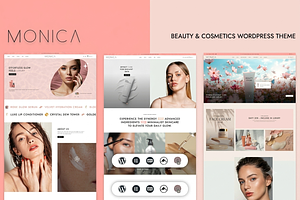 Monica Cosmetic Shop WordPress Theme, a WordPress Template by ThemesRain