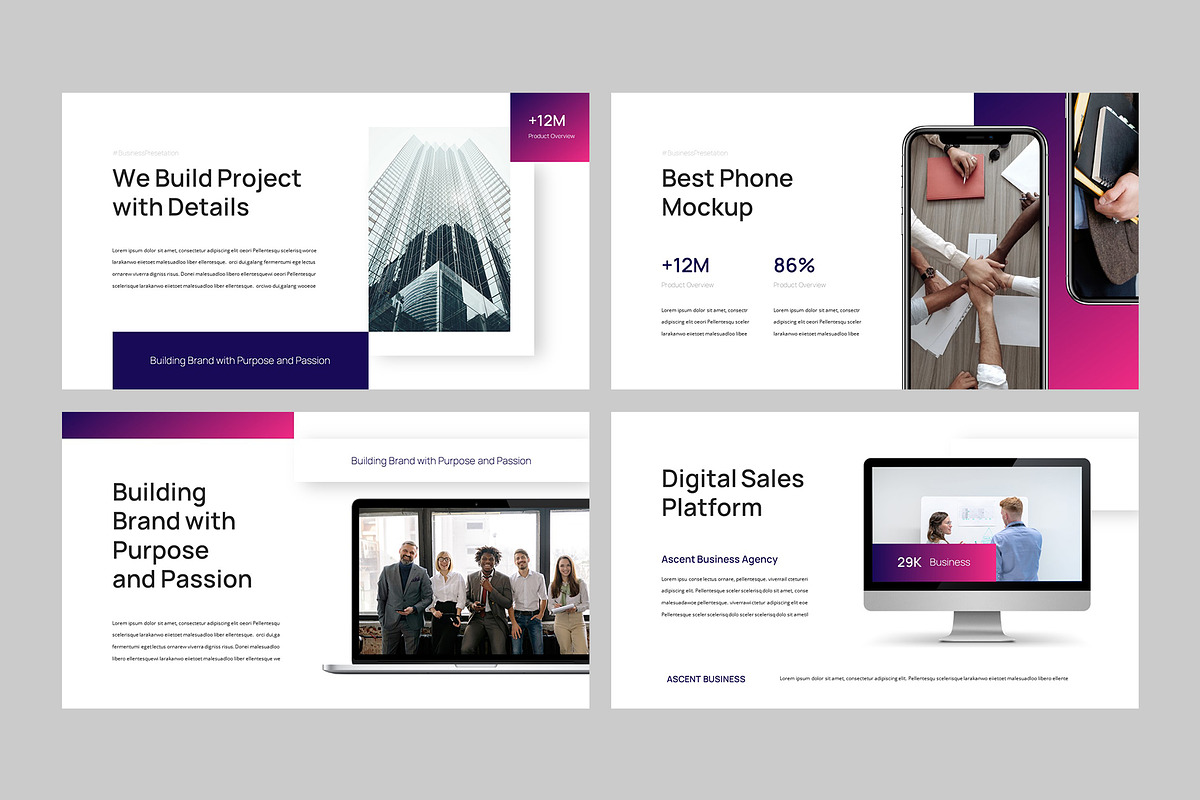 ASCENT - Powerpoint Template, a Presentation Template by rgbryand