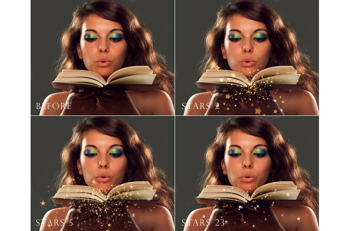 Blowing bokeh stars overlays, an Object Graphic by Paper Farms (Photo 4 of 6)