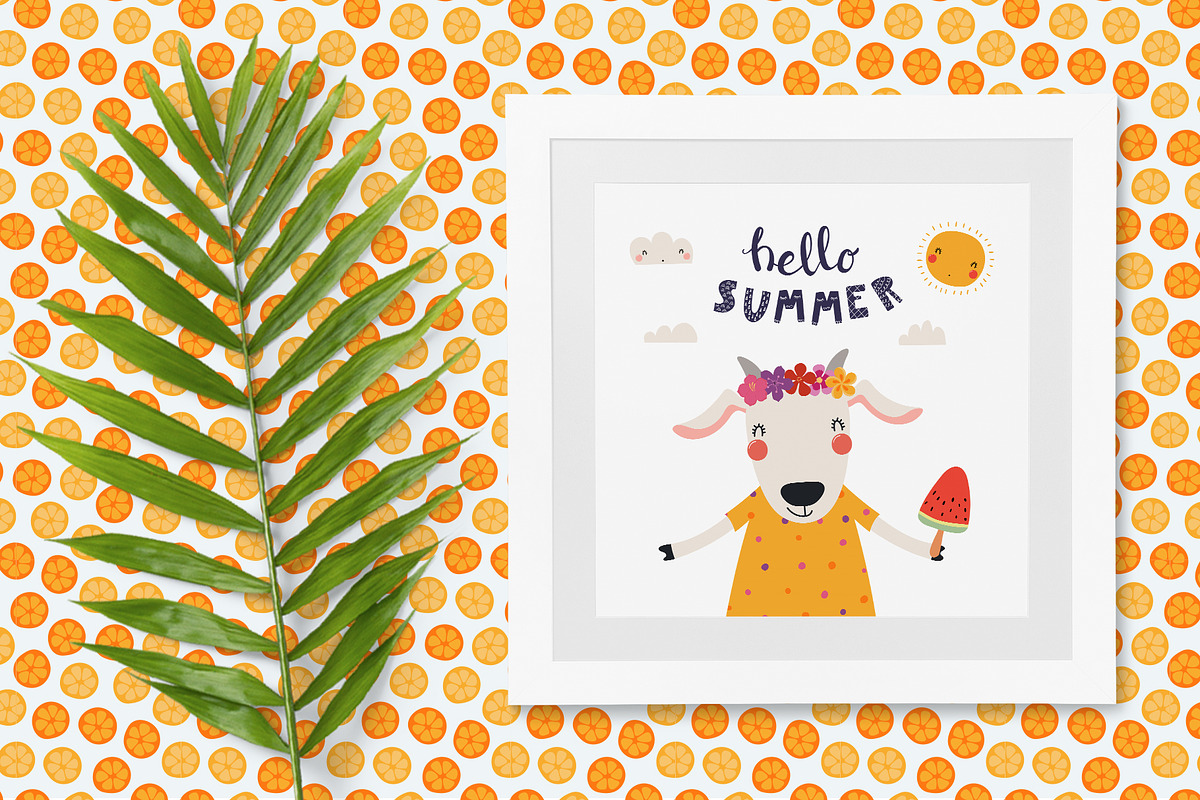 Summer Vibes, Cute Animals Graphics, an Animal Illustration by sceptical cactus (Photo 7 of 13)