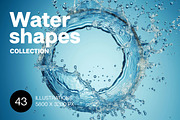 Water shapes. 43 images, a Decorative Illustration by Handmadefont (Thumbnail 1 of 11)